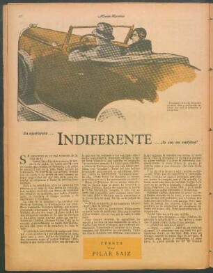 Indiferente : Cuento por Pilar Saiz