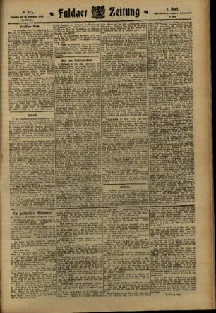 Zweite Ausgabe vom Dienstag, den 29. November 1910.