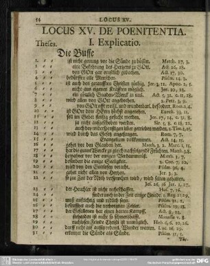 Locus XV. De Poenitentia