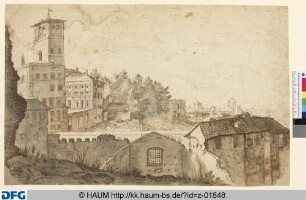 Der Palast auf dem Monte Cavallo (Quirinal) in Rom