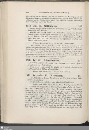 243. 1543, November 13. Wittenberg