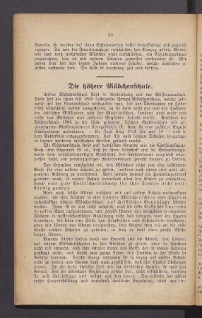 Die höhere Mädchenschule