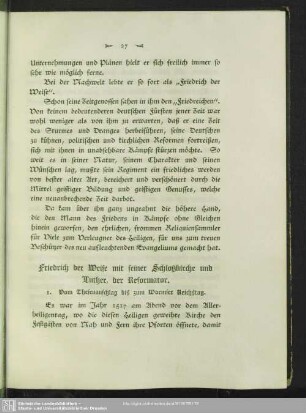 Friedrich der Weise mit seiner Schloßkirche und Luther, der Reformator