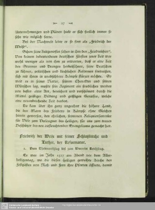 Friedrich der Weise mit seiner Schloßkirche und Luther, der Reformator