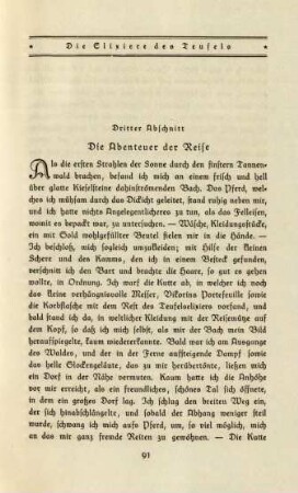 Dritter Abschnitt: Die Abenteuer der Reise