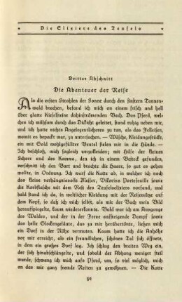 Dritter Abschnitt: Die Abenteuer der Reise