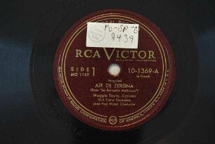 Air de Zerbina : (from "La servante maitresse") / Pergolesi