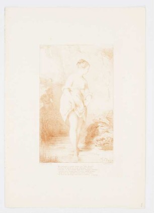 Susanna im Bade, Blatt 6 der Folge "Sammlung von Radierungen und Lithographien"