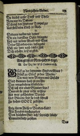 Am großen Neu-jahrs-tage.