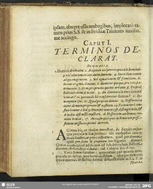 Caput I. Terminos Declarat