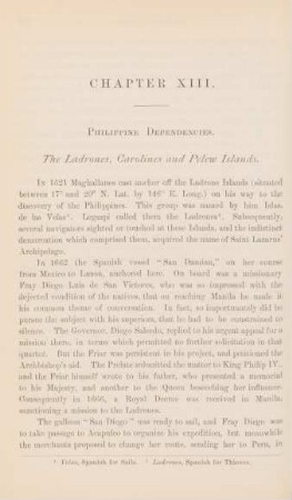 Chapter XIII. Philippine dependencies. The Ladrones, Carolines and Pelew Islands