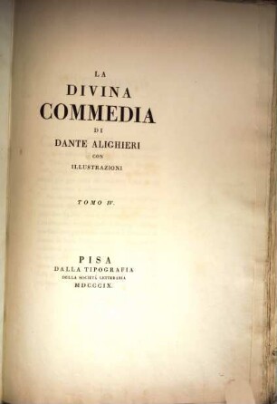 La divina Commedia. 4