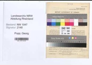 Entnazifizierung Georg Popp , geb. 20.02.1892 (Lehrer)