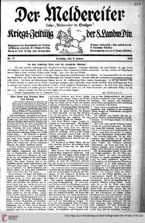 Hefte 77-84, Januar-Februar 1918