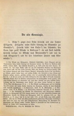 Eine alte Genealogie der Welfen und des Mönchs von Weingarten Geschichte der Welfen : mit den Fortsetzungen u. einem Anhang Berthold von Zwiefalten