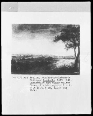Landschaft mit einer weiten Ebene