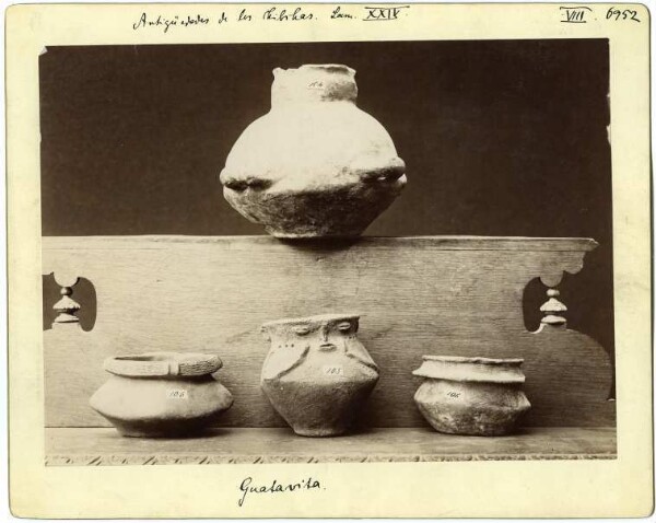 Clay vessels, Antigüedades de los Chibchas Lam. XXIV