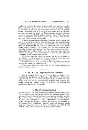 W. A. Lay, Experimentelle Didaktik
