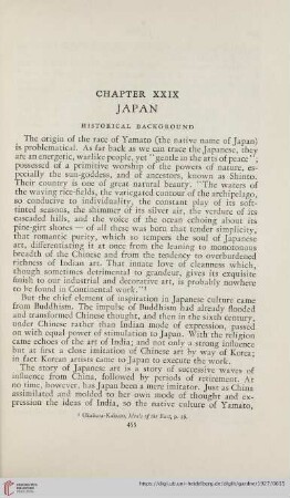 Chapter XXIX: Japan