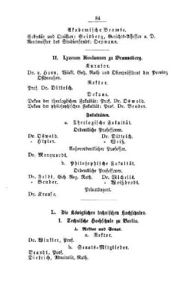 Die Königlichen technischen Hochschulen