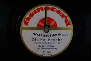 Die Feuerwehr : Humoristische Szene, I. Teil