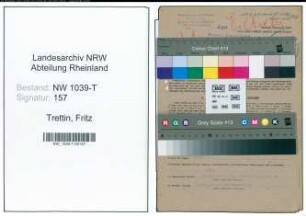 Entnazifizierung Fritz Trettin , geb. 30.06.1907 (Polizeibeamter)