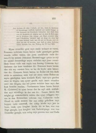113. [Ivar Axelsson till rådet i Lübeck om fredsmötet och K. Kristierns kapare, dat. Visborg d. 10 Juni 1469.]