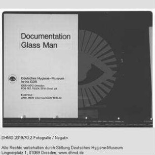 Deckblatt für technische Unterlagen - "Documentation Glass Man"