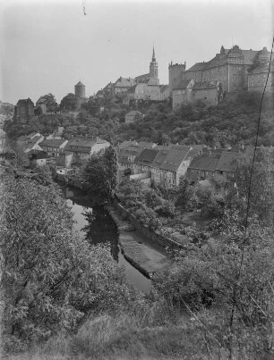Bautzen. Blick auf Bautzen vom Protschenberg