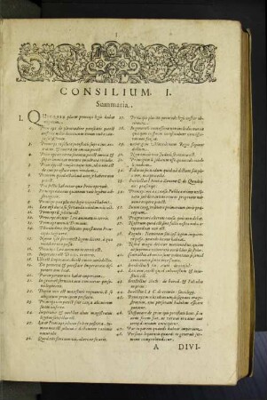 [Consilium. I. - XIII.]