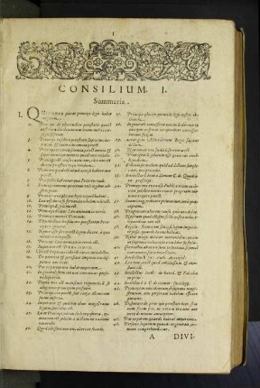 [Consilium. I. - XIII.]