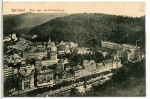 Karlsbad. Blick vom Hirschensprung