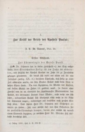 487-515 Zur Kritik der Briefe des Apostels Paulus