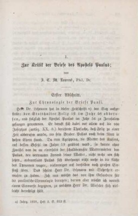 487-515 Zur Kritik der Briefe des Apostels Paulus