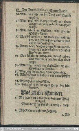 Das Achte Hundert