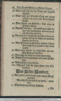 Das Achte Hundert