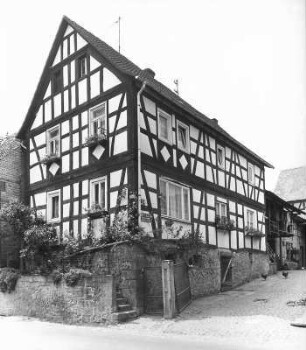 Fachwerkwohnhaus; Büdingen, Altwiedermuser Straße 13