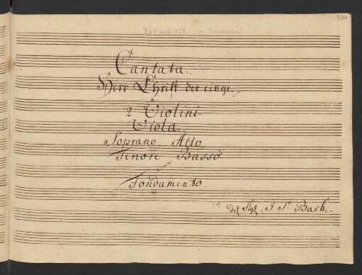 Herr Christ der ein'ge Gottes Sohn; V (3), Coro, orch; TWV 1:732; BWV Anh.3:156