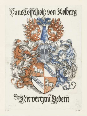 Wappen des Hans Löffelholz von Kolberg