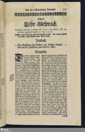 Achtes Lehr-Gespräch