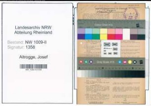 Entnazifizierung Josef Altrogge , geb. 29.04.1905 (Studienrat)