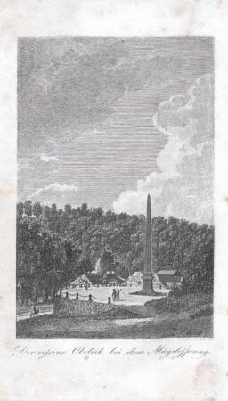 Abb.: Der eiserne Obelisk bei dem Mägdesprung