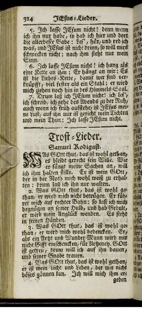 Trost-Lieder.