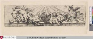 [Fries mit sechs Putten, ein Globus im Zentrum; Frieze with six Putti, a globe in centre]