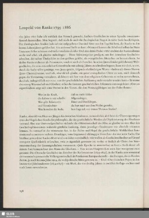 Leopold von Ranke 1795-1886
