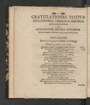 [Widmungen an den Autor.]