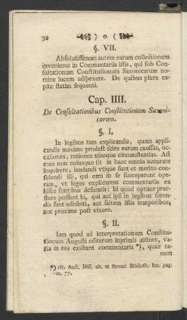 Cap. IIII. De Consultationibus Constitutionum Saxonicarum
