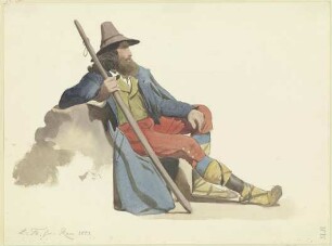 Ruhender Hirte der römischen Campagna
