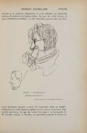 XVIII. Champfleury. Dessin de Baudelaire