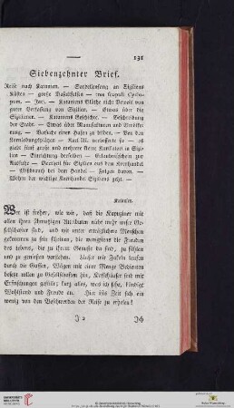 Siebenzehnter Brief